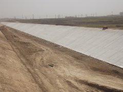 南水北調土工布施工案例
